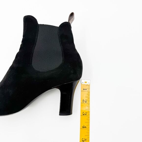 Louis Vuitton LV Monogram Ankle Boots Black Suede Heels EU 37 US 7 - Picture 14 of 14